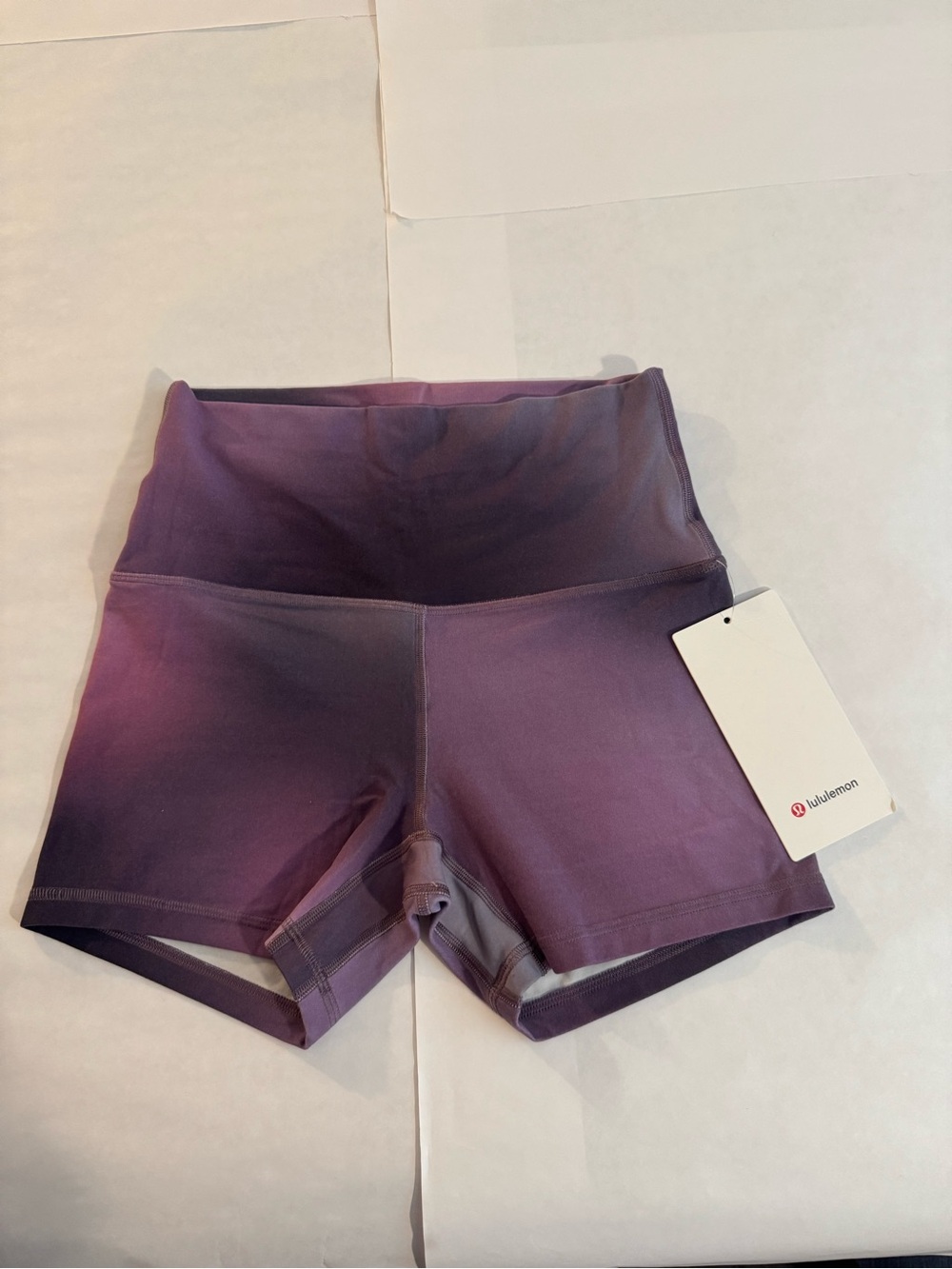 lululemon athletica Purple Ombre High-Rise Bike Shorts